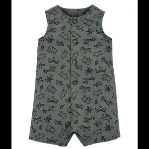 Baby Boys Animals Jersey Romper